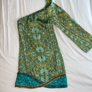 Custo Barcelona cocktail party dress. Green